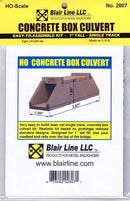 Blair Line HO 2807 Concrete Box Culvert Kit, Single Track 1" Tall