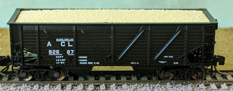 Bluford Shops N 63110 2-Bay War Emergency Composite Hopper, Atlantic Coast Line