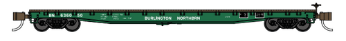 Wheels of Time N 50181 General Purpose Flat Cars, Burlington Northern (3)