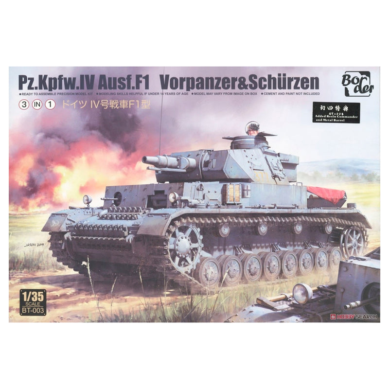 Border Model PANZER IV Ausf.F1 Vorpanzer & Schurzen (3 in 1)