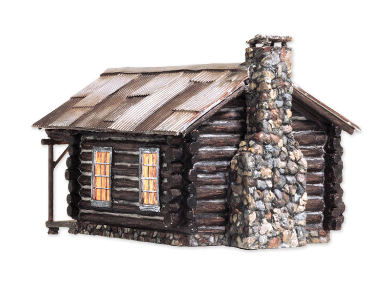 Woodland Scenics N BR4961 Cozy Cabin, Built-&-Ready Landmark Structure, Assembled