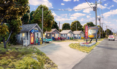 Woodland Scenics N BR4963 Built and Ready Moonlite Motor Court