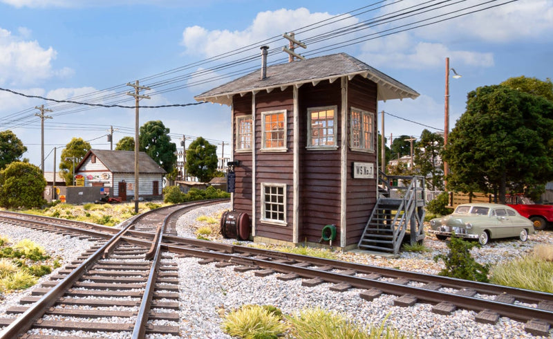 PREORDER Woodland Scenics N BR4964 Built and Ready Landmark Structure Interlocking Tower