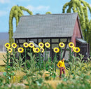 Busch HO 1261 Sunflower Field Set