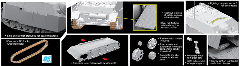 Dragon Models DML 6369 1/35 Jagdpanzer IV L/48 July 1944 Production w/Zimmerit