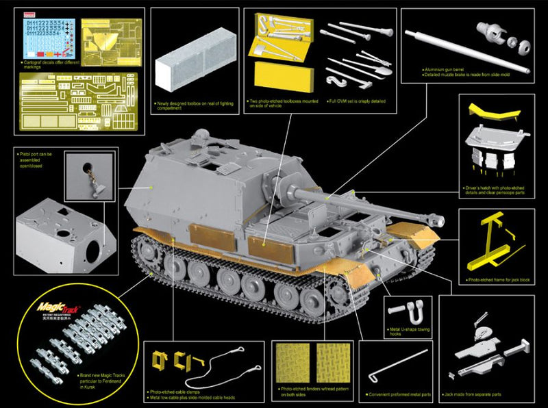 Dragon Models DML 6495 1/35 Sd.Kfz. 184 Ferdinand, Kursk 1943