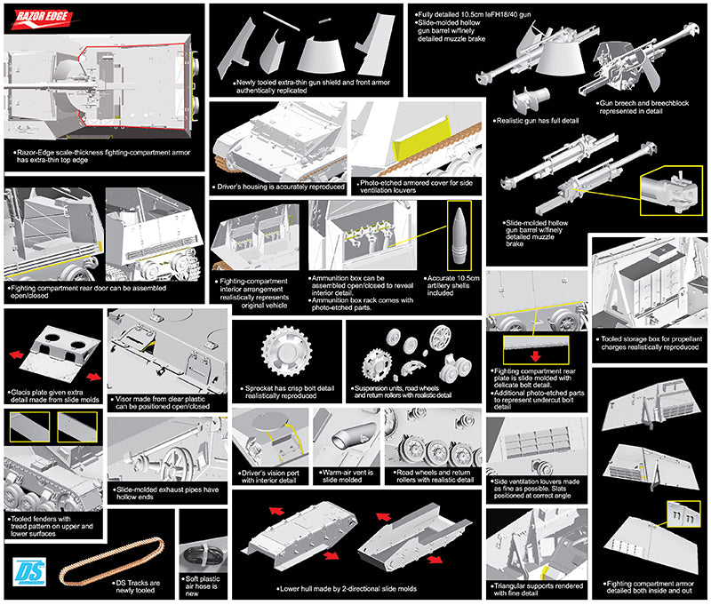 Dragon Models DML 6535 1/35 Sd.Kfz.165 Hummel-Wespe