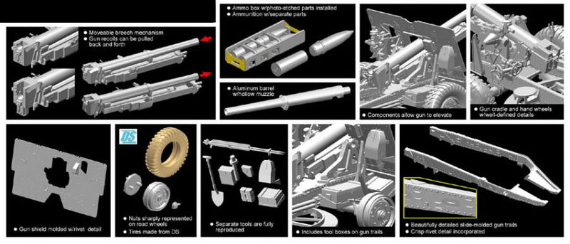 Dragon Models DML 6675 1/35 British 25-Pdr. Field Gun Mk.II w/Limber & Crew