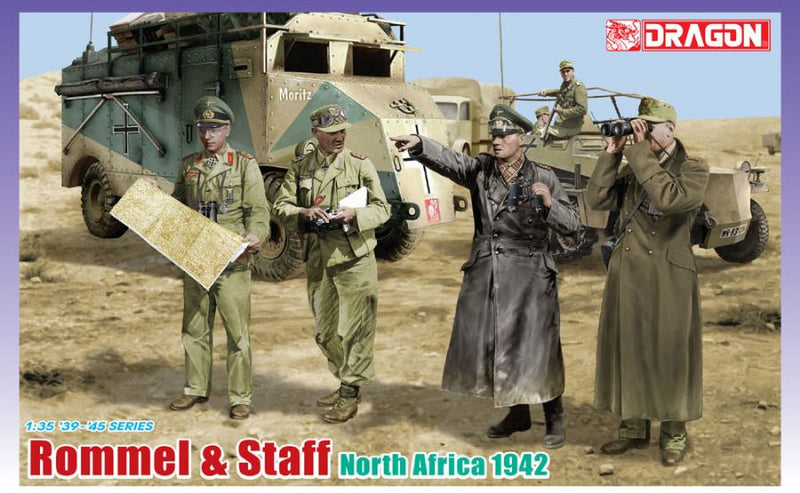 Dragon Models DML 6723 1/35 Rommel & Staff, North Africa 1942