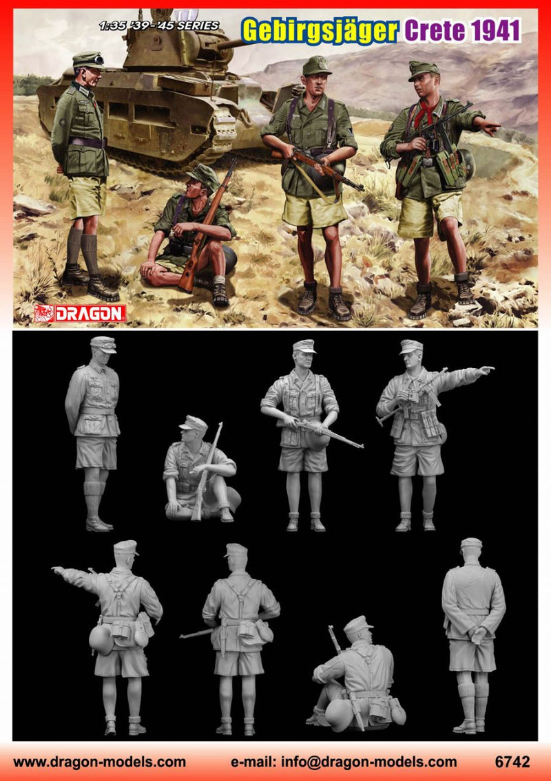 Dragon Models DML 6742 1/35 GebirgsjÃ¤gers Crete 1941