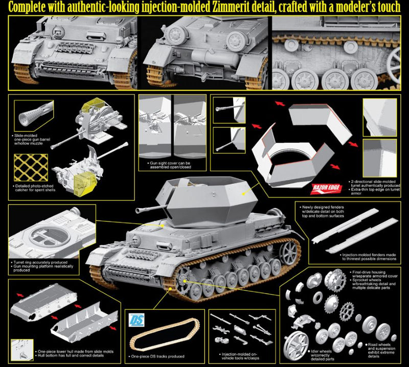 Dragon Models DML 6746 1/35 FlaK 43 Flakpanzer IV "Ostwind" w/Zimmerit