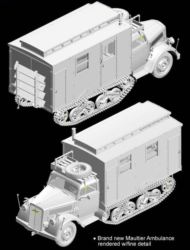 Dragon Models DML 6766 1/35 Sd.Kfz.3 Maultier Ambulance