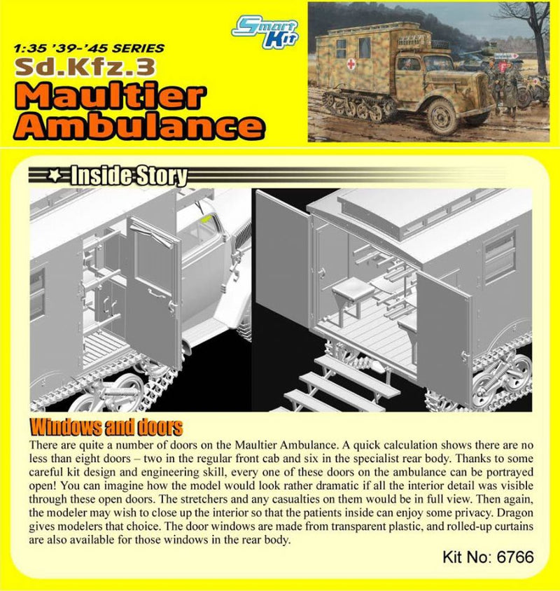 Dragon Models DML 6766 1/35 Sd.Kfz.3 Maultier Ambulance