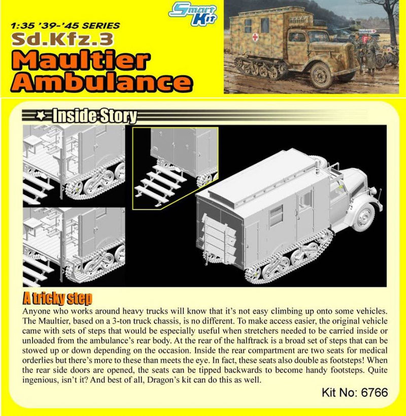 Dragon Models DML 6766 1/35 Sd.Kfz.3 Maultier Ambulance