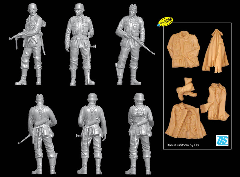 Dragon Models DML 6791 1/35 "Battle Of Smolensk & Roslavl 1941" (3 Figure Set) with Bonus DS Uniform & Boots (Limited)