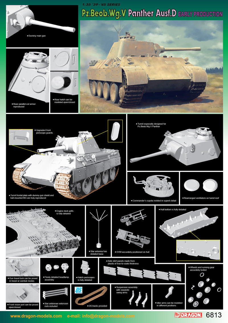 Dragon Models DML 6813  1/35 Pz.Beob.Wg.V Ausf.D Early Production