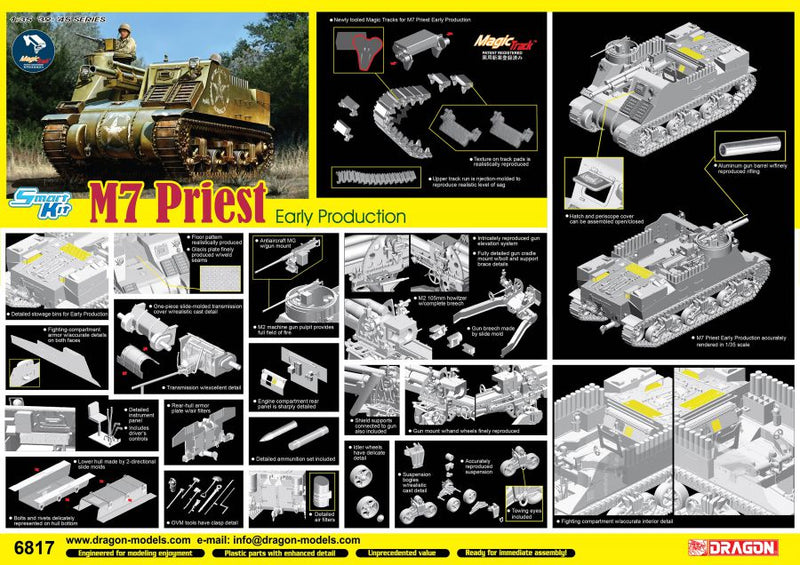 Dragon Models DML 6817 6817 1/35 U.S. M7 Priest Early Production