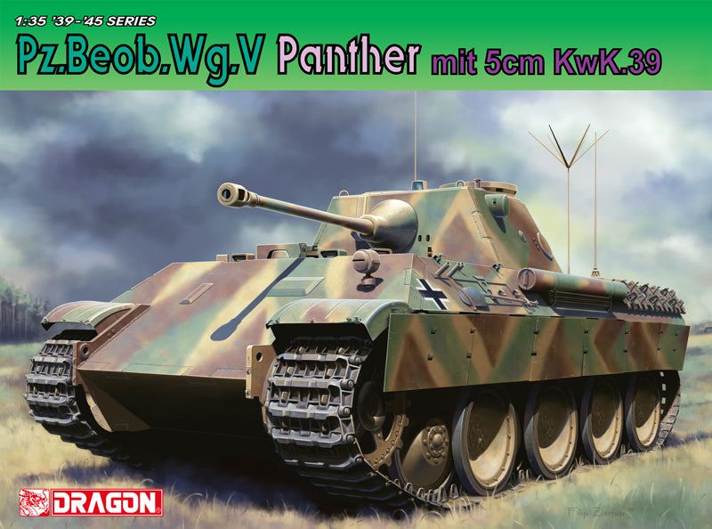 Dragon Models DML 6821 1/35 Pz.Beob.Wg.V Panther mit 5cm Kw.K.39/1