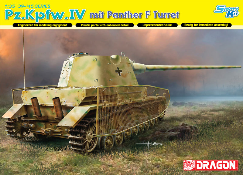 Dragon Models DML 6824 1/35 Pz.Kpfw.IV mit Panther F Turret