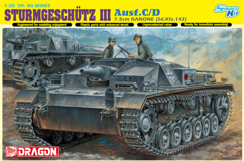 Dragon Models DML 6851 1/35 STURMGESCHUTZ 7.5cm KANONE (Sd.Kfz.142) Ausf.C/D (Smart Kit)