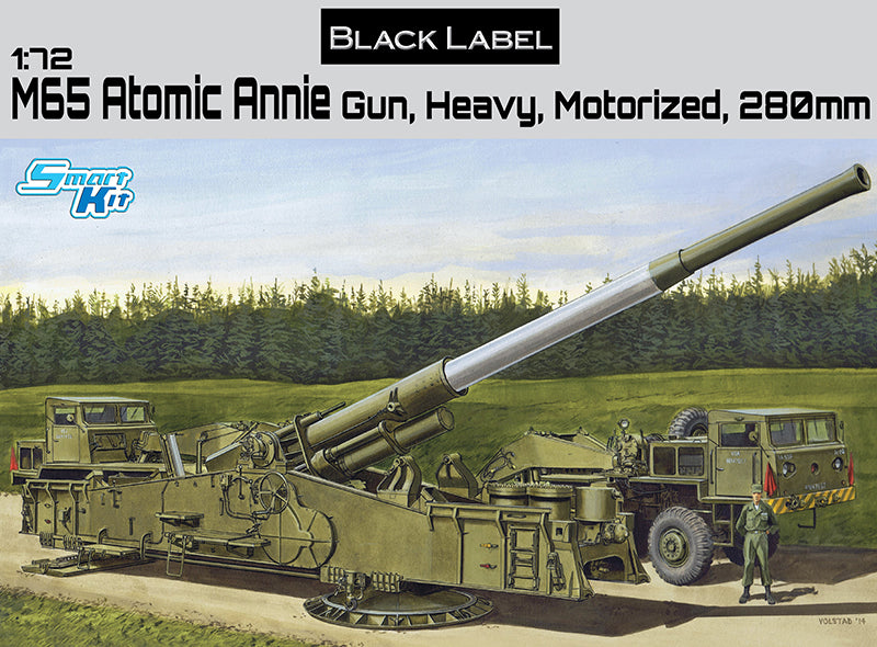 Dragon Models DML 7484 1/72 M65 Atomic Annie Gun, Heavy Motorized 280mm
