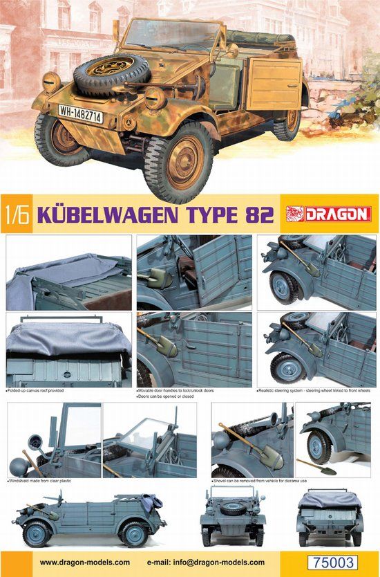 Dragon Models DML 75003 1/6 Kubelwagen