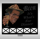 Miller Engineering O/S 88-9051 Large Beer Billboard, Animated Neon Style Sign Kit