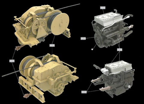 Takom Models - 2101  WWII Bergepanther Ausf A Tank w/Full Interior Kit