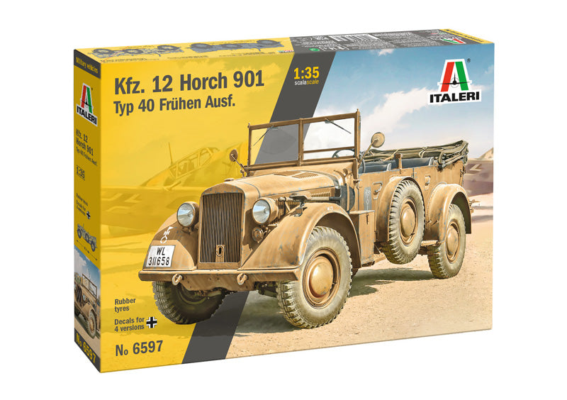 Italeri 6597 - SCALE 1 : 35 Kfz. 12 Horch 901 typ 40 frÃƒÆ’Ã‚Â¼hen Ausf.