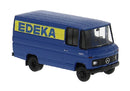PREORDER Brekina HO 36865 1980s Mercedes-Benz L 406 D Cargo Van, Assembled, Edeka (blue, yellow, German Lettering)