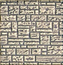 Chooch HO 8526 Flexible Block Wall Sheet, Medium for HO Scale