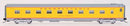 PREORDER Intermountain N CCS6885 Pullman-Standard 18 Room Roomette, Centralia Car Shops, Pennsylvania Railroad (UP Run-Through, Armour Yellow, gray, red)