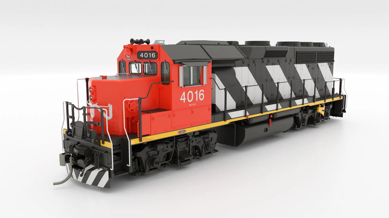 PREORDER Rapido 040506 HO EMD GP40 (DC/DCC/Sound): CN - Stripes: