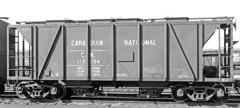 PREORDER Rapido 149006A HO Enterprise 2-Bay Covered Hopper - Ready to Run -- Penn Central (gray, black, Small Logo)