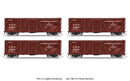 PREORDER Broadway Limited Imports HO 10721 40' Wood Stock Car, C&O 4-Pack, No-Sound, HO Scale (Road Nos. 95227, 95235, 95238, 95