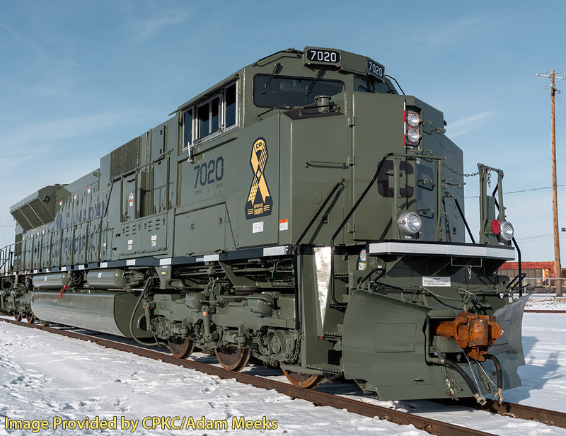 PREORDER Kato N 1768541 SD70ACu Diesel Locomotive, Canadian Pacific Military Heritage