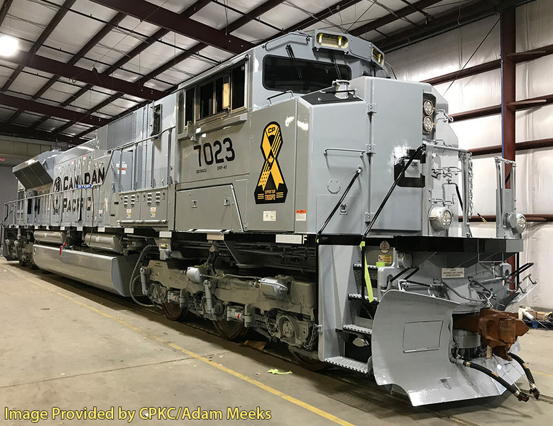 PREORDER Kato N 1768544-S SD70ACu Diesel Locomotive, Canadian Pacific Military Heritage