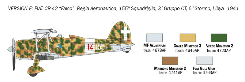 Italeri 1437 - SCALE 1 : 72 FIAT CR.42 Falco