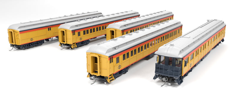 PREORDER Broadway Limited Imports HO 9714 Heavyweight 5-Car Passenger Set, Chessie System Special