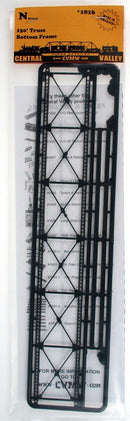 Central Valley Model Works N 1816 150' Bridge Bottom Frame Detail Kit