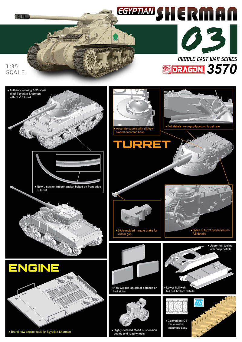 Dragon Models DML 3570 1/35 Egyptian Sherman