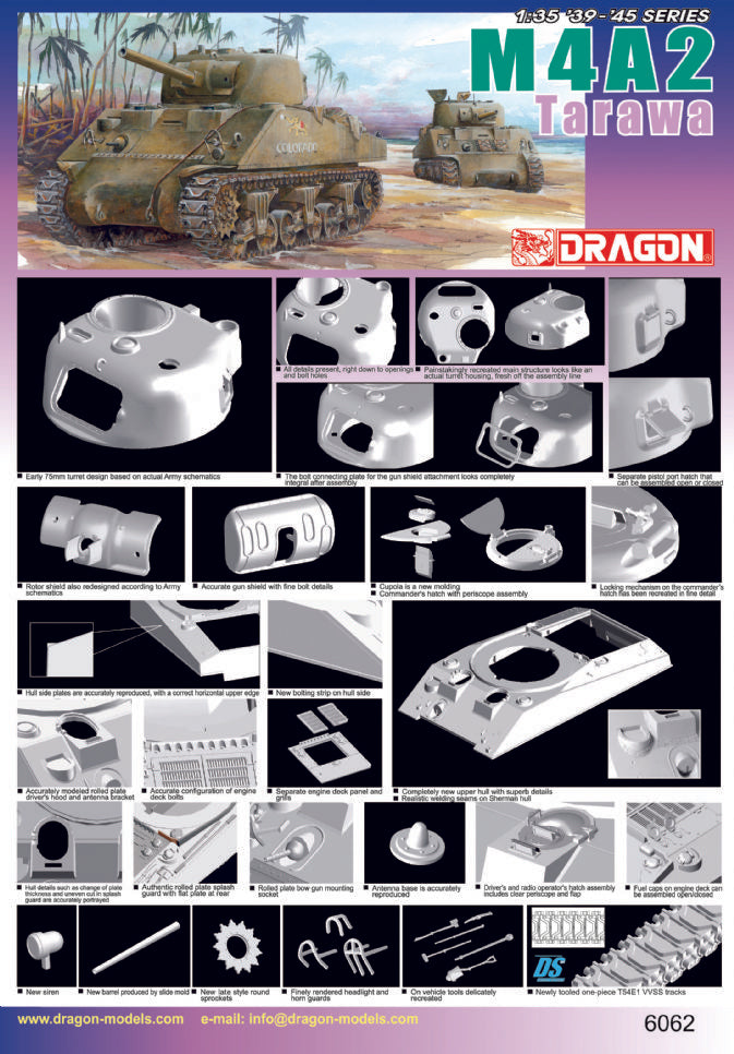 Dragon Models DML 6062 1/35 M4A2 Tarawa