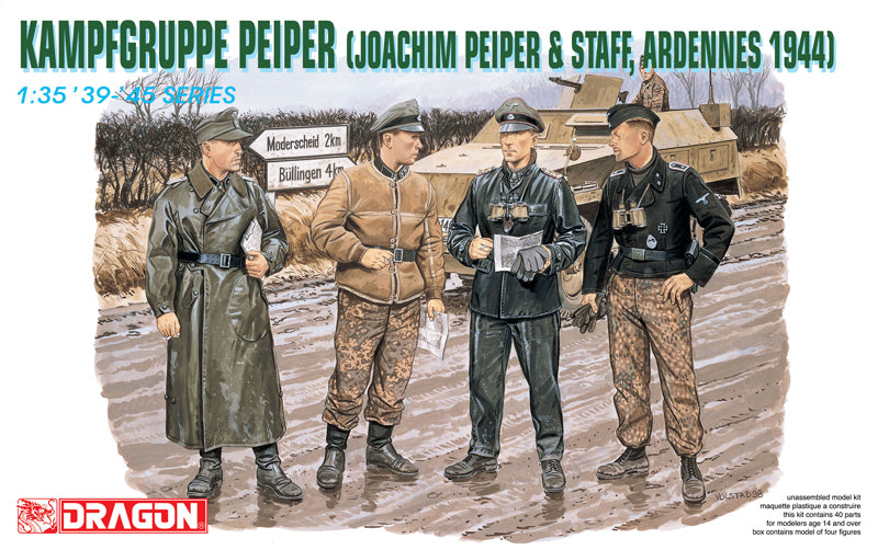 Dragon Models DML 6088 KAMPFGRUPPE PEIPER (JOACHIM PEIPER & STAFF, ADRENNES 1944)