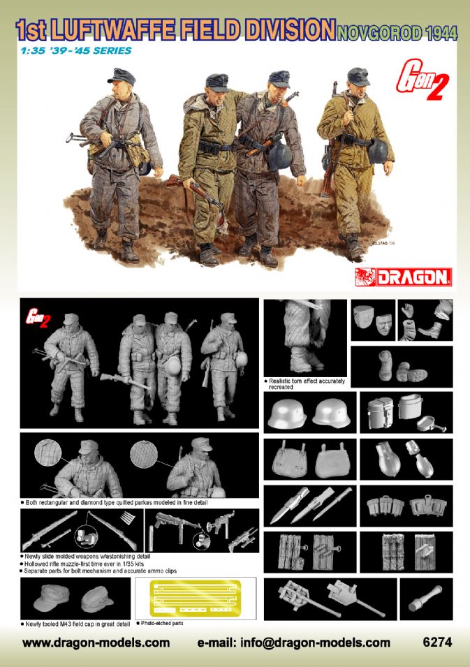 Dragon Models DML 6274 1/35 1st Luftwaffe Field Division (Novgorod 1944)