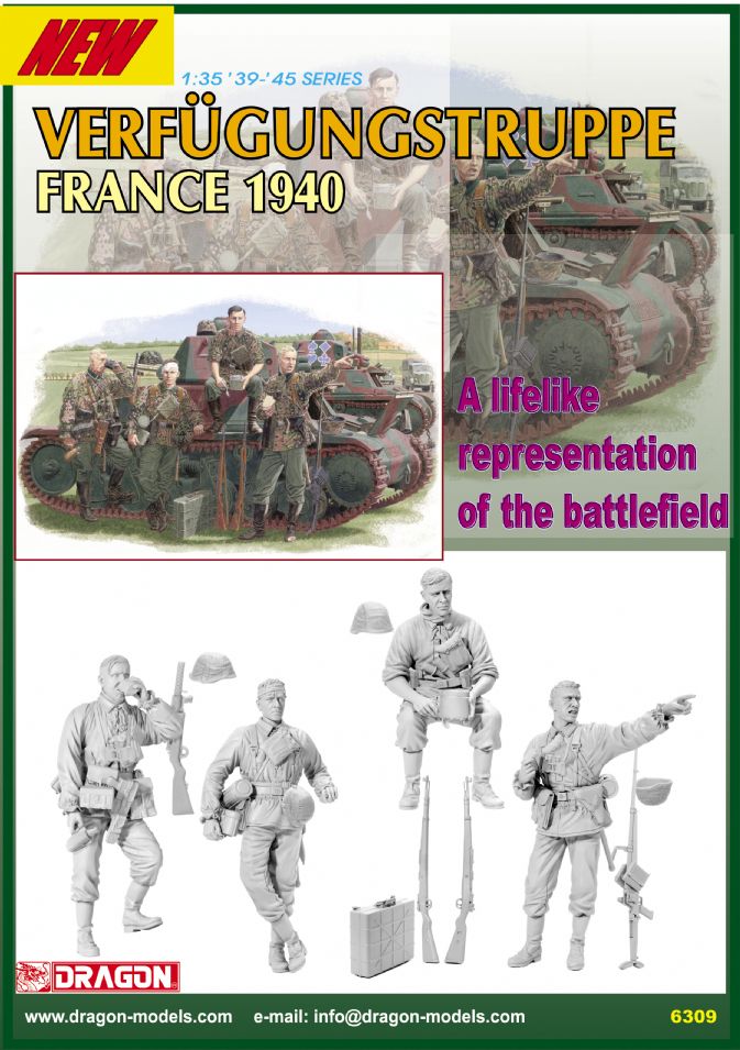 Dragon Models DML 6309 1/35 Verfugungstruppe (France 1940)