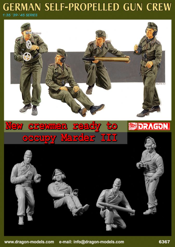 Dragon Models DML 6367 1/35 German Self-Propelled Gun Crew