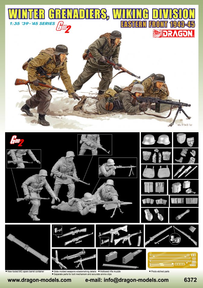 Dragon Models DML 6372 1/35 Winter Grenadiers, Wiking Division (Eastern Front 1943-45)