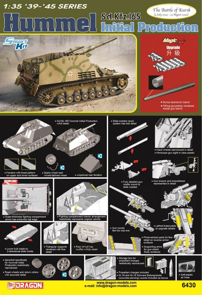 DML Military 6430 SdKfz 165 Hummel Initial Prod. 1:35