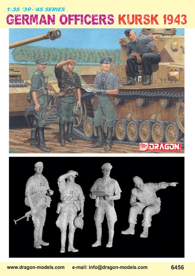 Dragon Models DML 6456 1/35 German Officers (Kursk 1943)