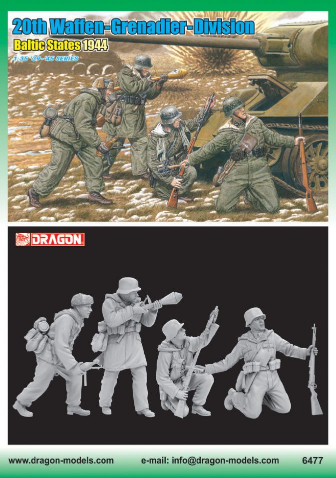 Dragon Models DML 6477 1/35 20th Waffen-Grenadier-Division (Baltic States 1944)